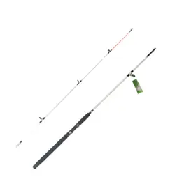 چوب ماهیگیری دوتیکه توپر سفید رزوه دار کروکدیل - سایز 165