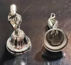 زنگوله ناقوسی گیره ای نقره ای