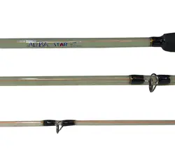 چوب ماهیگیری سه تکه ژله‌ای سیم بکسل دار - آلبا استار سایز 210