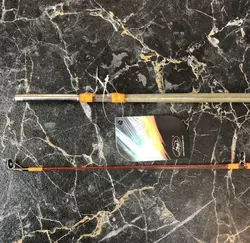 چوب دو تکه تو پر سیم بکسل دار با اتصال پیچی آلبا استار طول 180 سانتی متر