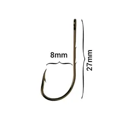 قلاب ماهیگیری وی ام سی فرانسه ( اورجینال ) رنگ برنزی _ سایز 2 پک 5 عددی