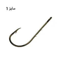 قلاب ماهیگیری وی ام سی فرانسه برنزی - سایز 1 پک 5 عددی