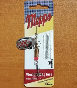 لانسه ماهیگیری مپس نقره ای خال قرمز سایز 3