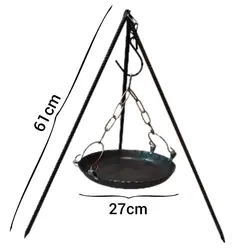 سه پایه آتش و تابه سفری  کد 858