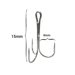 قلاب ماهیگیری سه شاخ سایز 10 بسته 8 عددی