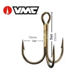 قلاب ماهیگیری سه شاخ فرانسوی ‌وی ام سی سایز 2