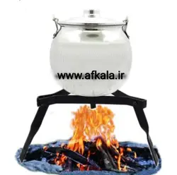 سه پایه تاشو آهنی مسافرتی مدل صحرائی مخصوص کتری و قابلمه