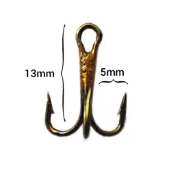 قلاب ماهیگیری سه شاخ L12 برند زون زون   کد 764