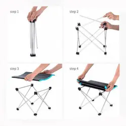 میز سفری تاشو پایه فلزی کد 631