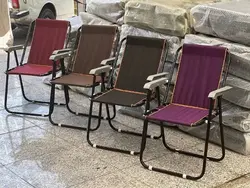 صندلی سفری تاشو پایه آهنی