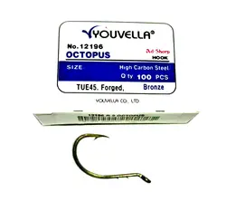 قلاب ماهیگیری کپوری یولا پایه کوتاه پشت خاردار اصلی سایز 1