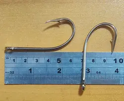 قلاب ماهیگیری پایه بلند پشت خاردار یولا سایز 8/0 بسته 3 عددی