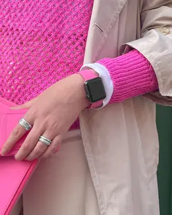 بند ساعت سیلیکونی طرح ساده مناسب برای اپل واچ 42/44/45/49 میلی متری