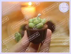 062-شمع گلدان کاکتوس کوچک