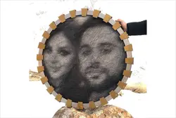 تابلو چهره میخ ونخ