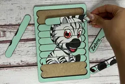 پازل گورخر (ده تیکه)