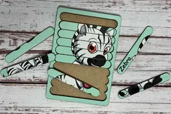 پازل گورخر (ده تیکه)