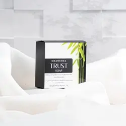 صابون زغال بامبو و نارگیل تراست Trust Bamboo charcoal and coconut soap