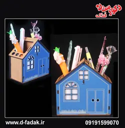 جاقلمی رنگی - طرح کلبه - دوطرفه