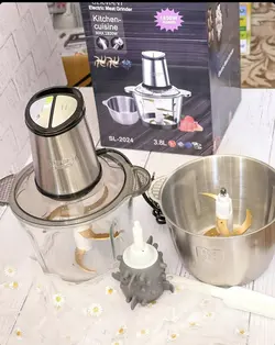 خردکن 2 کاسه سیلورکرست اصلی ٢ عدد تيغه طلایی سیر پاک کن دار