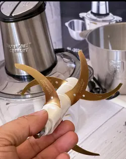 خردکن 2 کاسه سیلورکرست اصلی ٢ عدد تيغه طلایی سیر پاک کن دار