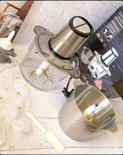 خردکن 2 کاسه سیلورکرست اصلی ٢ عدد تيغه طلایی سیر پاک کن دار