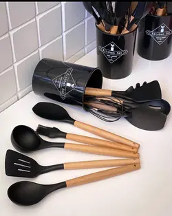 سرويس كفگير ملاقه سيليكون اصل خارجي