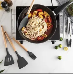 سرويس كفگير ملاقه سيليكون اصل خارجي