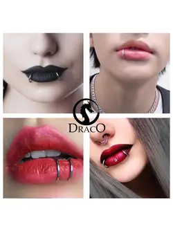 پیرسینگ فیک فنری گوش ،لب و بینی