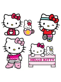 پک استیکر هلو کیتی ۴تایی