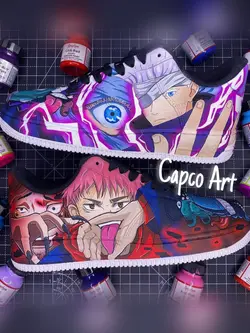 کفش AF1 طرح سوکونا و گوجو(انیمه جوجوتسو کایسن)