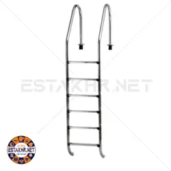 نردبان استخر 6 پله با پله استیل 304-مدل استاندارد