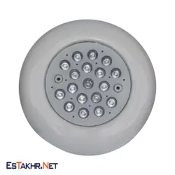 چراغ استخر روکار فلت 18 وات RGB