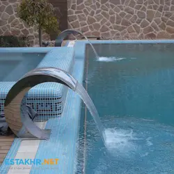 آبنما استخر (کرتین) آبراهه 50 سانتیمتر آبریز و 100 سانتیمتر ارتفاع