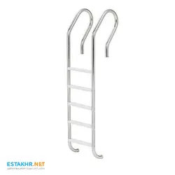 نردبان استخر 5 پله کلاب پله پلاستیکی