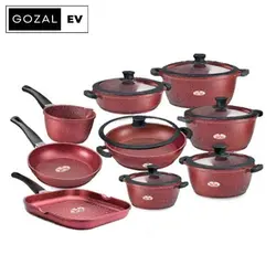 سرویس پخت و پز 15 پارچه زرساب مدل ماربلینا کد MB-7780