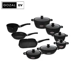 سرویس پخت و پز 15 پارچه زرساب مدل ماربلینا کد MB-7780