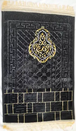 جانماز مخمل برجسته طرح دیوار کعبه کد 400