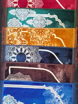 بسته 5 عددی سجاده مخمل رنگی