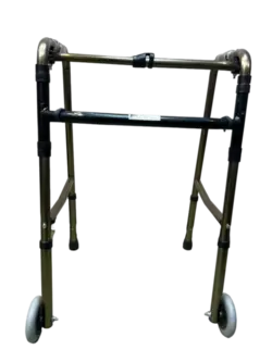 واکر تاشو حلزونی چرخدار مسی