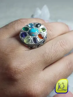 انگشتر 9 جواهر