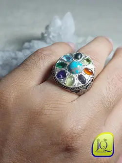 انگشتر 9 جواهر