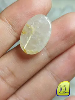 نگین کوارتز روتایل دار