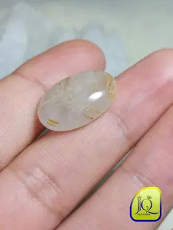 نگین کوارتز روتایل دار