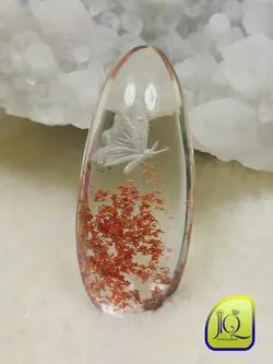 کوارتز خزه ای حکاکی شده