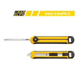کاتر بزرگ با 2 تیغ اره ای و متوسط اُلفا (OLFA) ژاپن - مدل CS-5