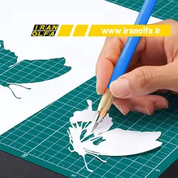 کاتر قلمی اُلفا (OLFA) ژاپن - مدل AK-5/5B/BLU به همراه 5 تیغ یدک 30 درجه