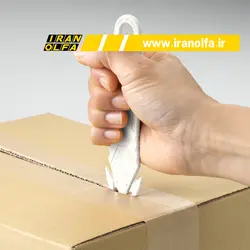 کاتر ایمن با تیغه مخفی اُلفا (OLFA) ژاپن - مدل SK-15/WHT جهت باز کردن بسته بندی