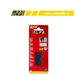 تیغ استیل یک تکه 18mm کاردک اُلفا (OLFA) ژاپن - مدل GSB-2S/6B