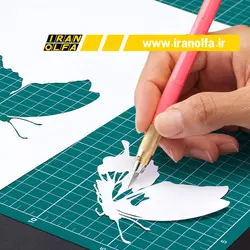 کاتر قلمی اُلفا (OLFA) ژاپن - مدل AK-5/5B/PIK به همراه 5 تیغ یدک 30 درجه